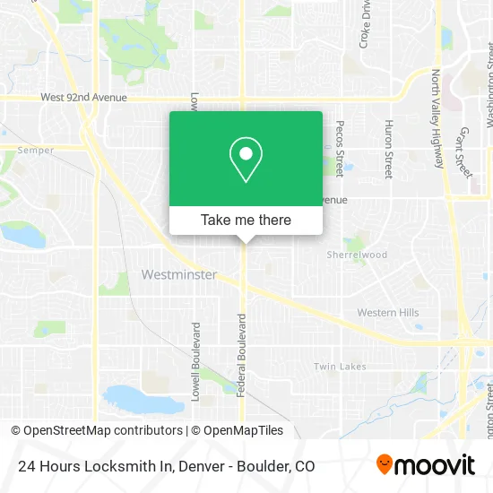 24 Hours Locksmith In map