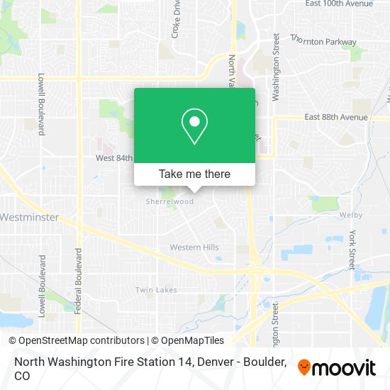 Mapa de North Washington Fire Station 14