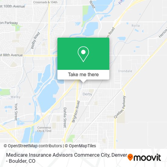 Mapa de Medicare Insurance Advisors Commerce City
