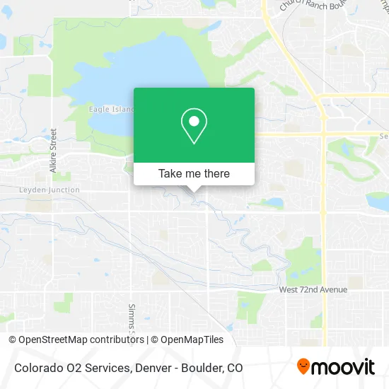 Colorado O2 Services map