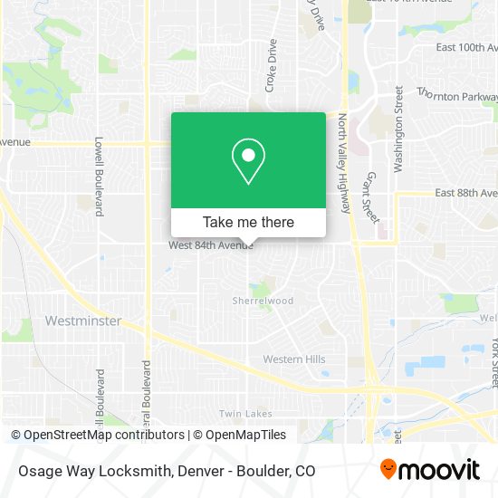 Mapa de Osage Way Locksmith