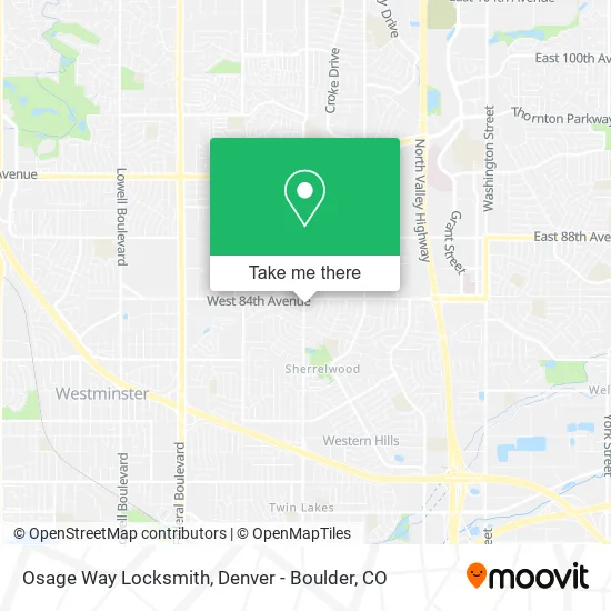 Osage Way Locksmith map