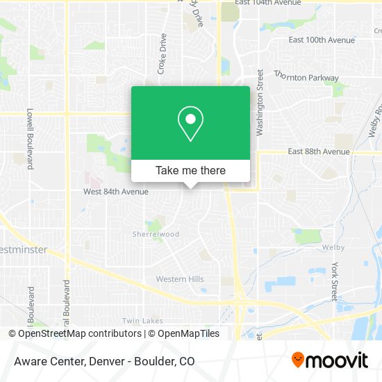 Aware Center map
