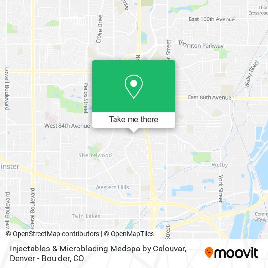Mapa de Injectables & Microblading Medspa by Calouvar