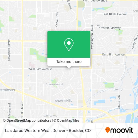 Las Jaras Western Wear map