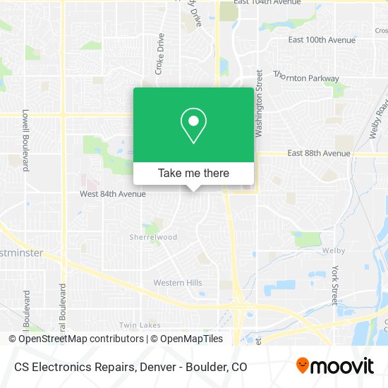 CS Electronics Repairs map