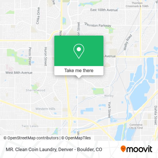 Mapa de MR. Clean Coin Laundry