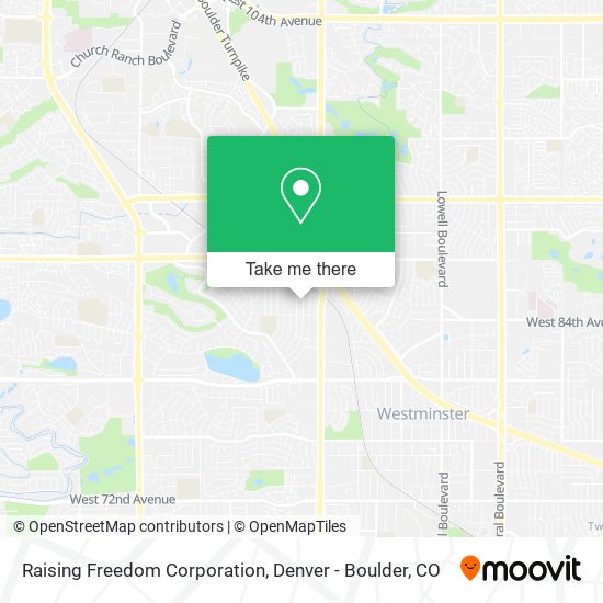 Raising Freedom Corporation map