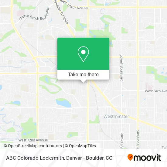 ABC Colorado Locksmith map