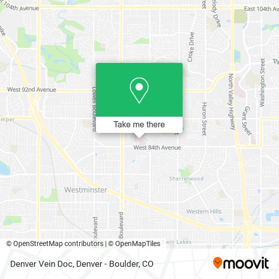 Denver Vein Doc map