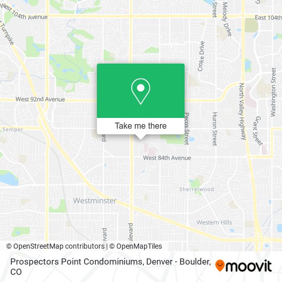 Prospectors Point Condominiums map