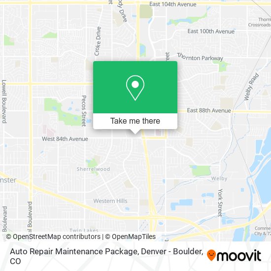 Auto Repair Maintenance Package map
