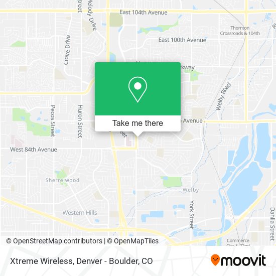 Mapa de Xtreme Wireless