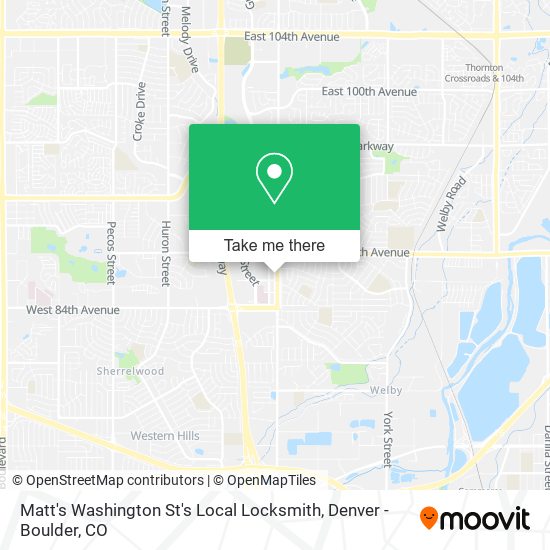 Mapa de Matt's Washington St's Local Locksmith