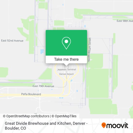 Great Divide Brewhouse and Kitchen map