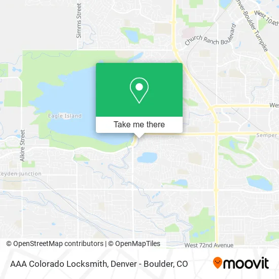 AAA Colorado Locksmith map