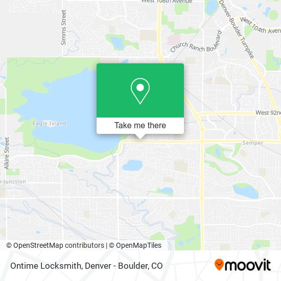 Ontime Locksmith map