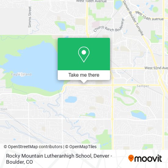 Rocky Mountain Lutheranhigh School map