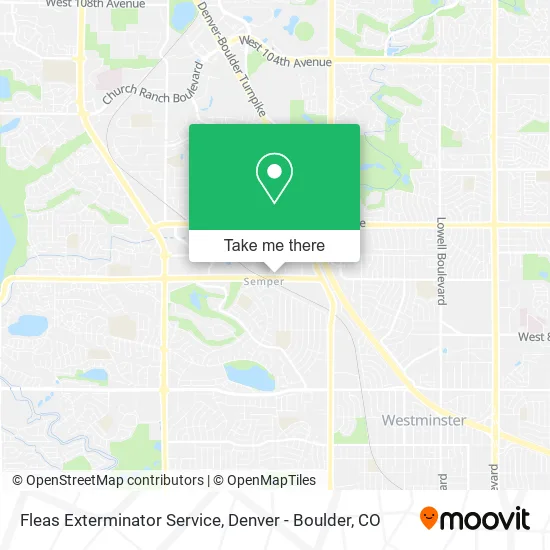 Fleas Exterminator Service map