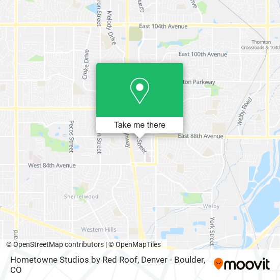Hometowne Studios by Red Roof map