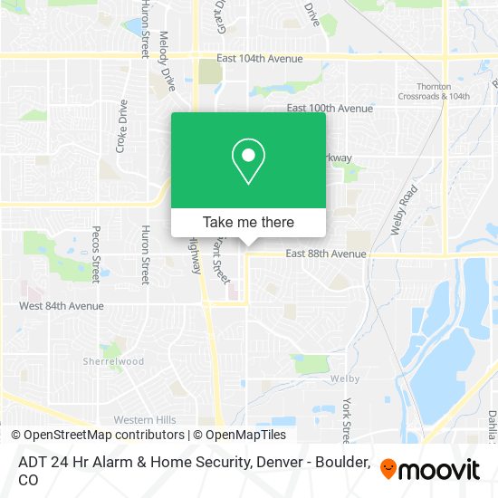 ADT 24 Hr Alarm & Home Security map
