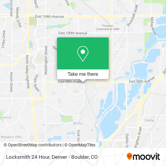 Locksmith 24 Hour map