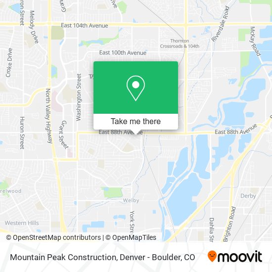 Mountain Peak Construction map