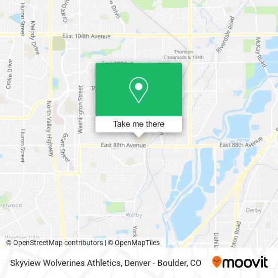 Skyview Wolverines Athletics map