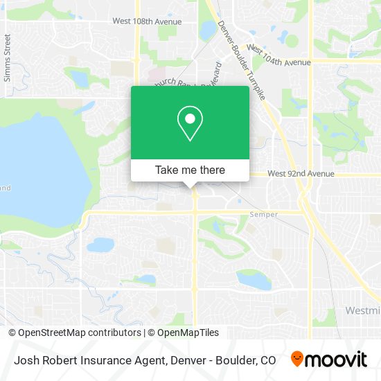 Josh Robert Insurance Agent map
