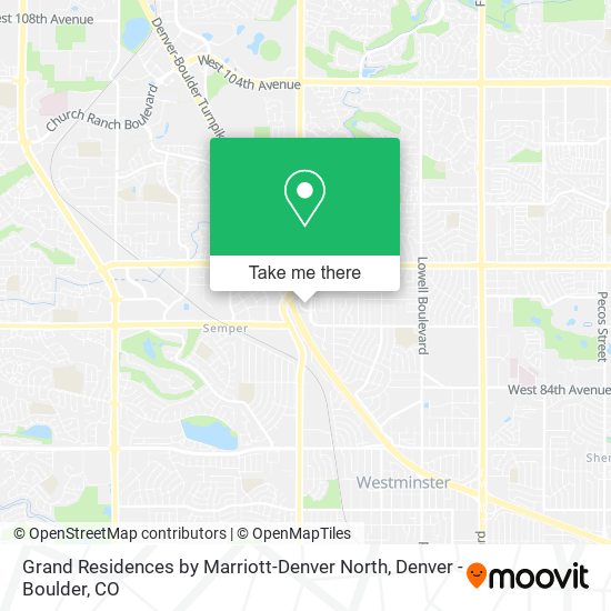 Mapa de Grand Residences by Marriott-Denver North