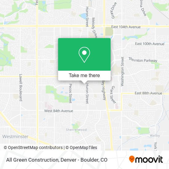 All Green Construction map