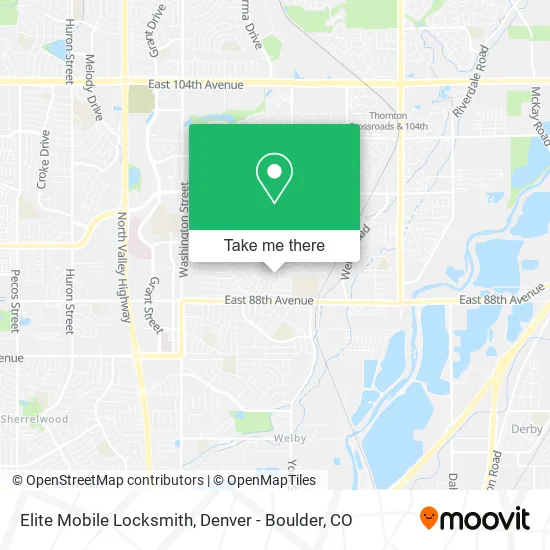 Elite Mobile Locksmith map