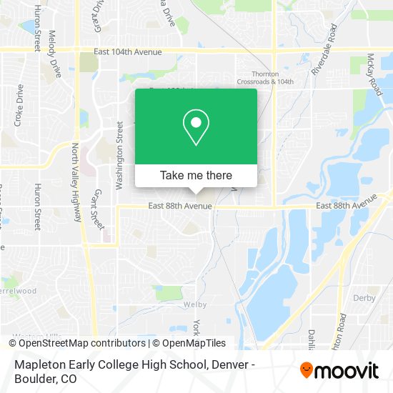 Mapa de Mapleton Early College High School