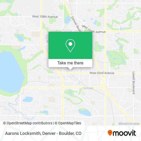 Mapa de Aarons Locksmith