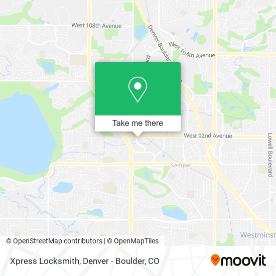 Mapa de Xpress Locksmith