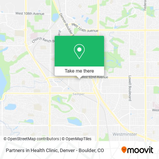 Partners in Health Clinic map