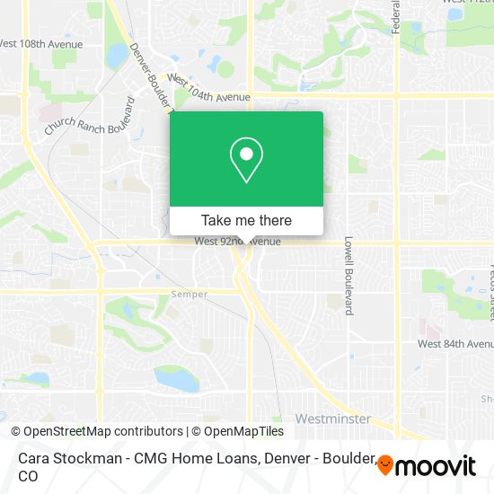 Mapa de Cara Stockman - CMG Home Loans
