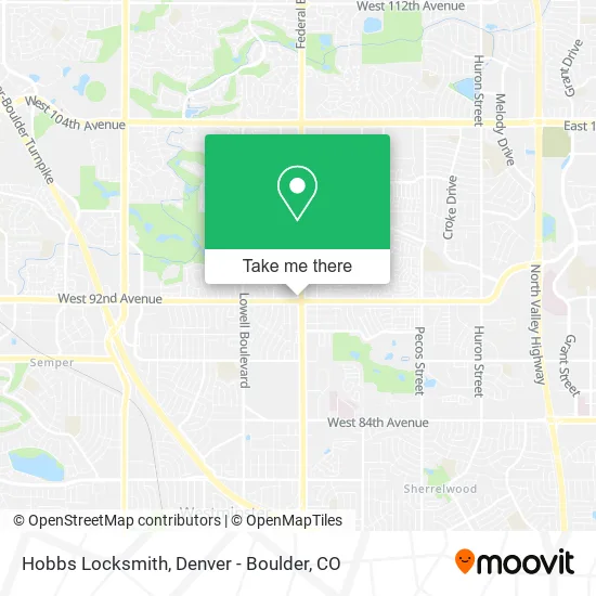 Mapa de Hobbs Locksmith