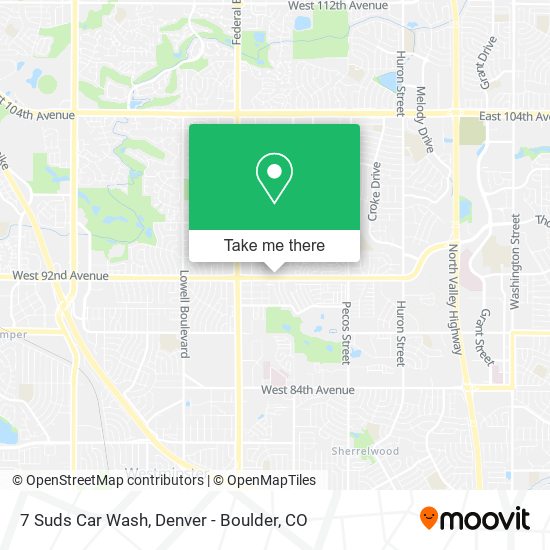Mapa de 7 Suds Car Wash