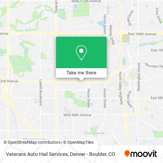 Mapa de Veterans Auto Hail Services