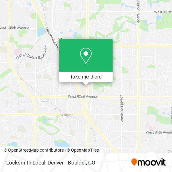 Locksmith Local map