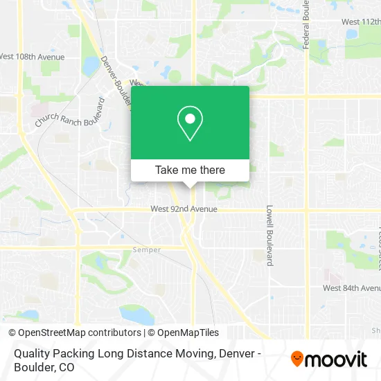 Quality Packing Long Distance Moving map