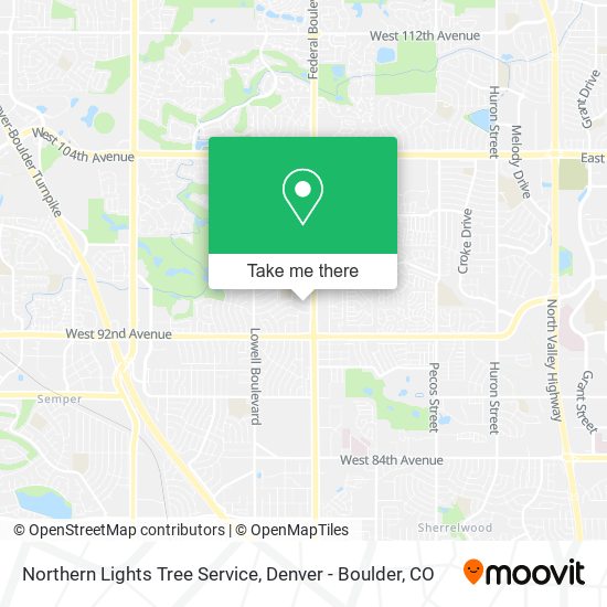 Mapa de Northern Lights Tree Service