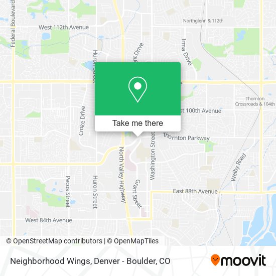 Mapa de Neighborhood Wings