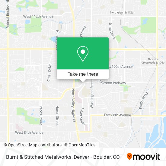 Mapa de Burnt & Stitched Metalworks