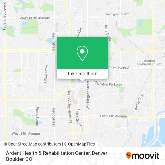 Ardent Health & Rehabilitation Center map