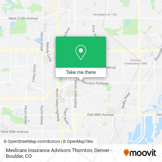 Medicare Insurance Advisors Thornton map