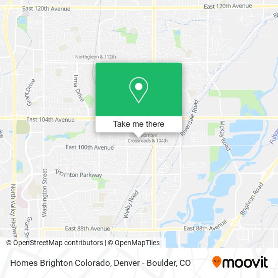 Homes Brighton Colorado map