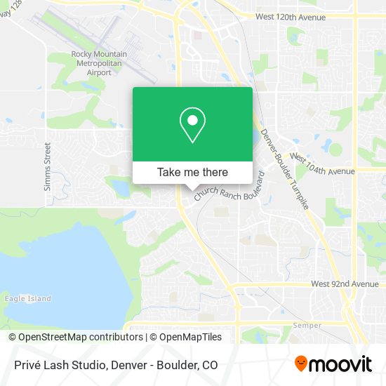 Privé Lash Studio map