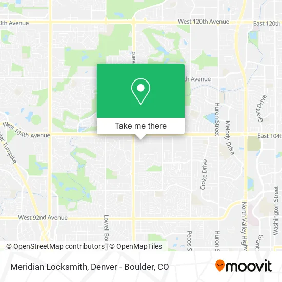 Meridian Locksmith map